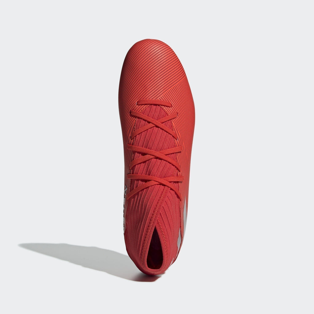 Men's Nemeziz 19.3 FG Cleats - Active Red/Silver/Solar Red - F34389-ADIDAS by Adidas | Available at Niky's Sports