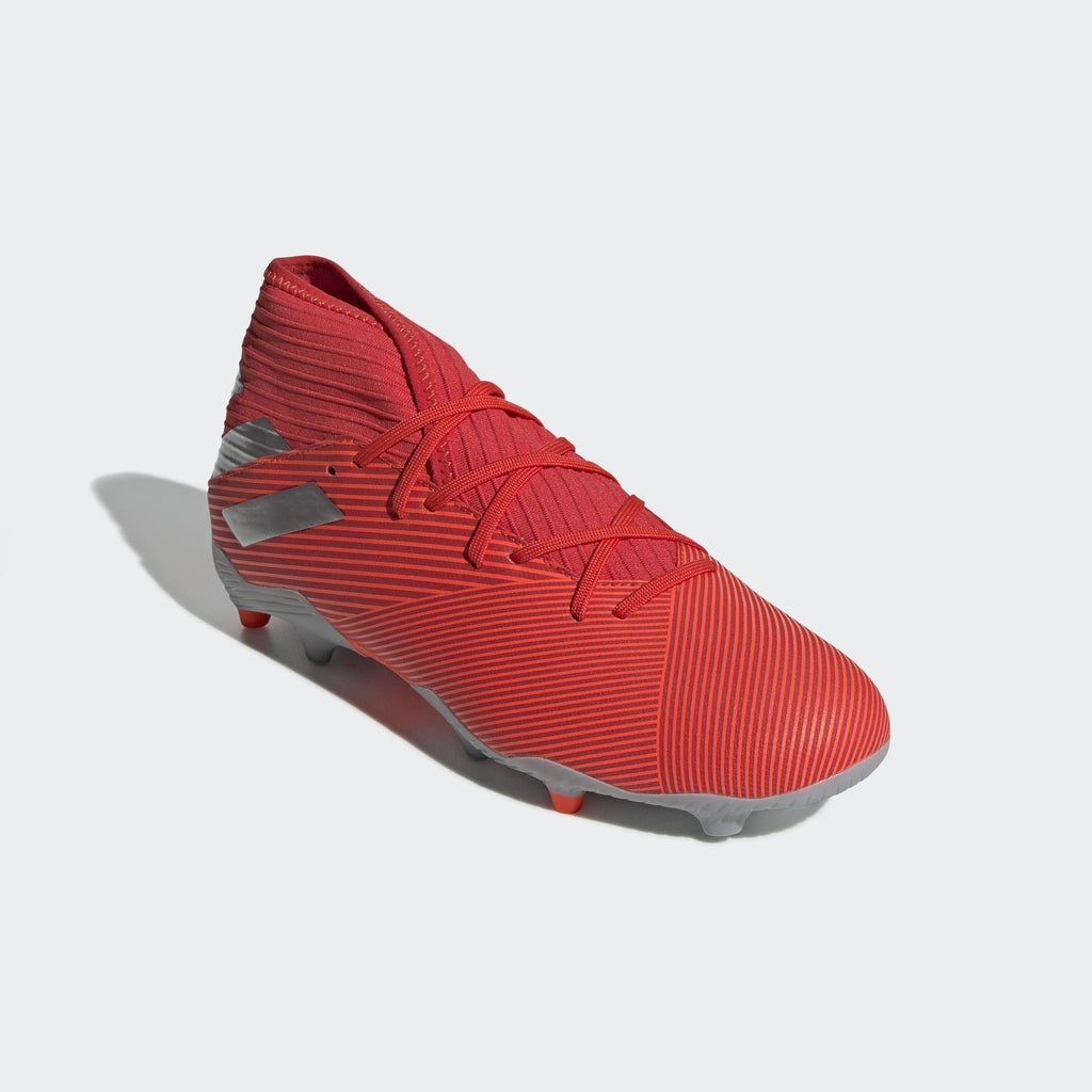 Men's Nemeziz 19.3 FG Cleats - Active Red/Silver/Solar Red - F34389-ADIDAS by Adidas | Available at Niky's Sports