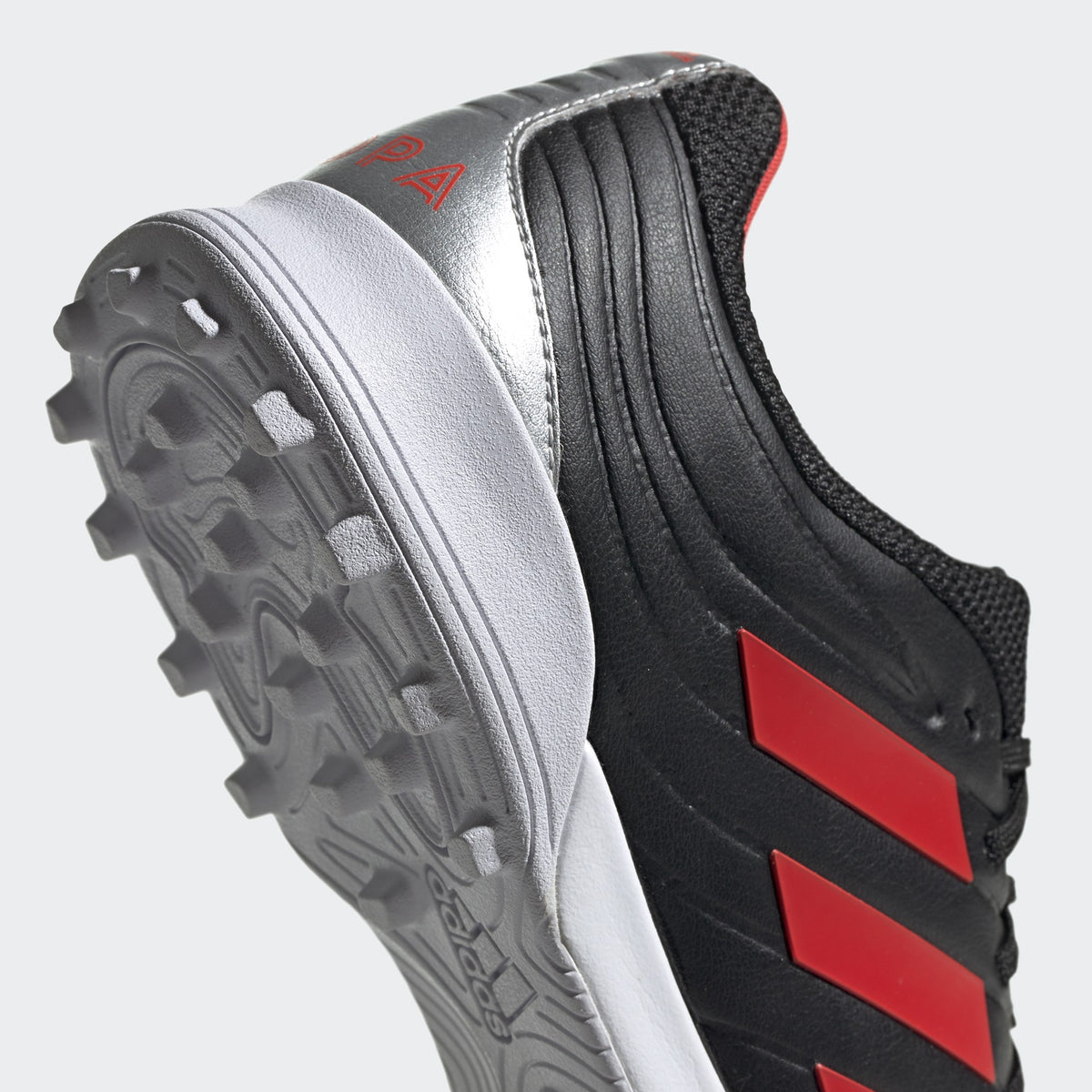 Copa 19.3 Indoor Sala Shoes - Core Black/HI-Res Red/Silver - F35502-ADIDAS by Adidas | Available at Niky's Sports