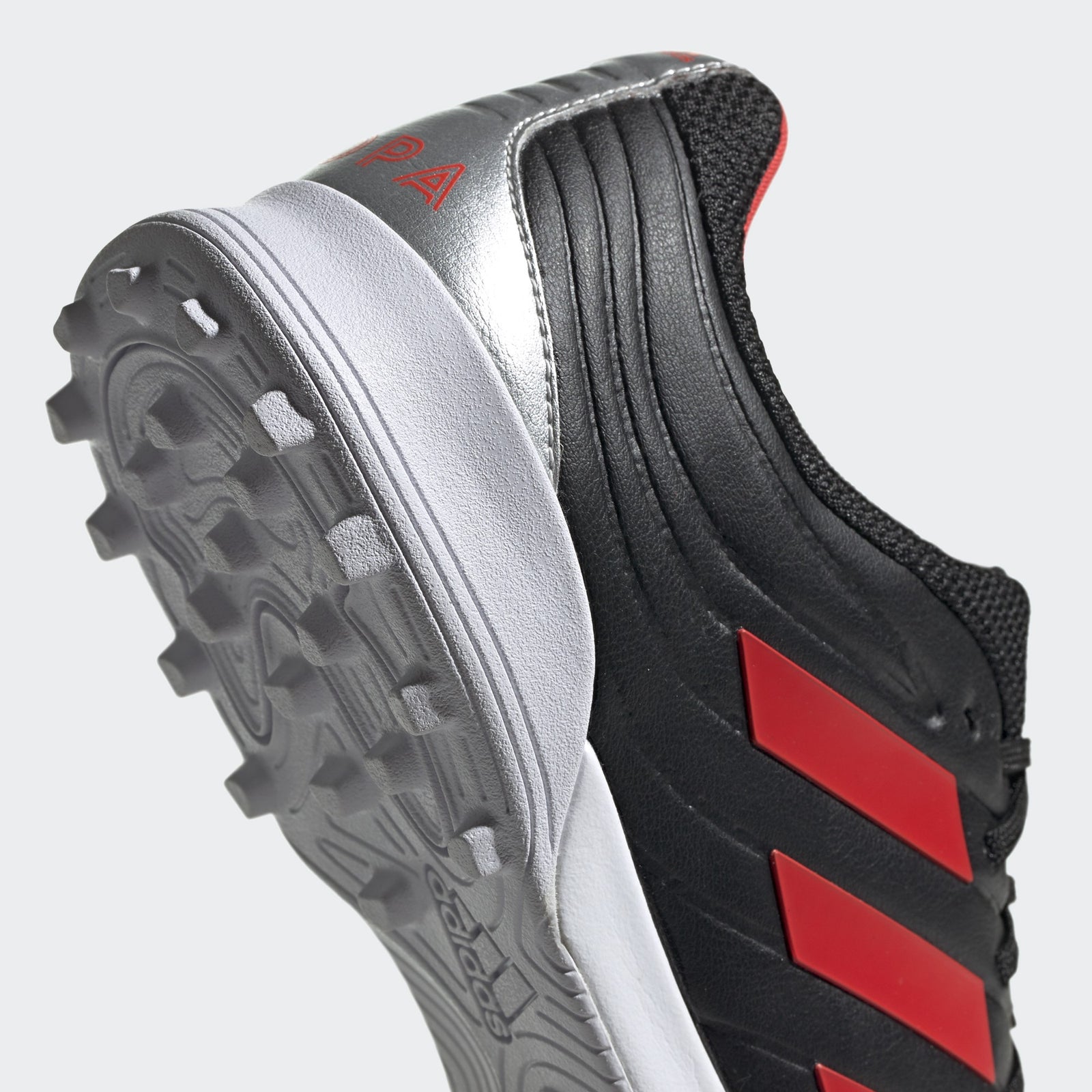 Copa 19.3 Indoor Sala Shoes - Core Black/HI-Res Red/Silver - F35502-ADIDAS by Adidas | Available at Niky's Sports