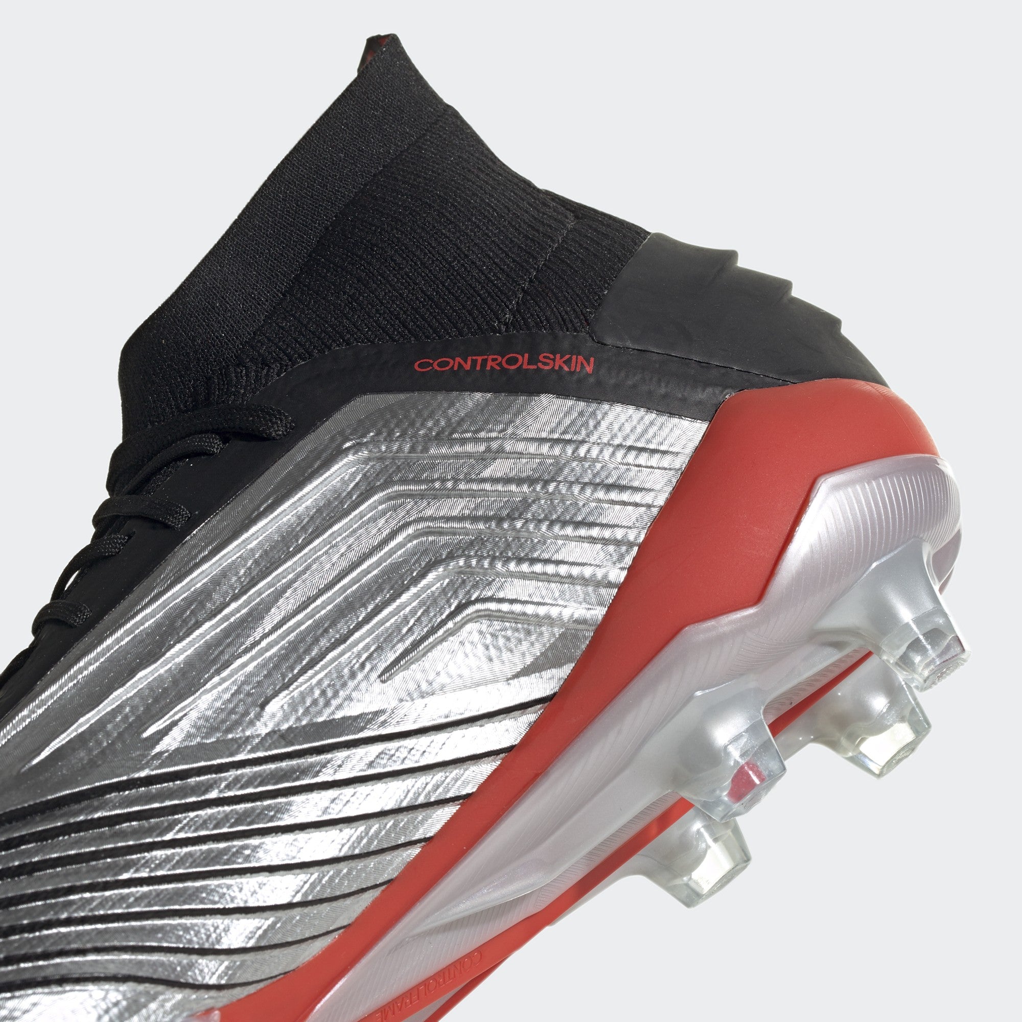 Predator 19.1 FG Men's Cleats - Silver Met/Core Black