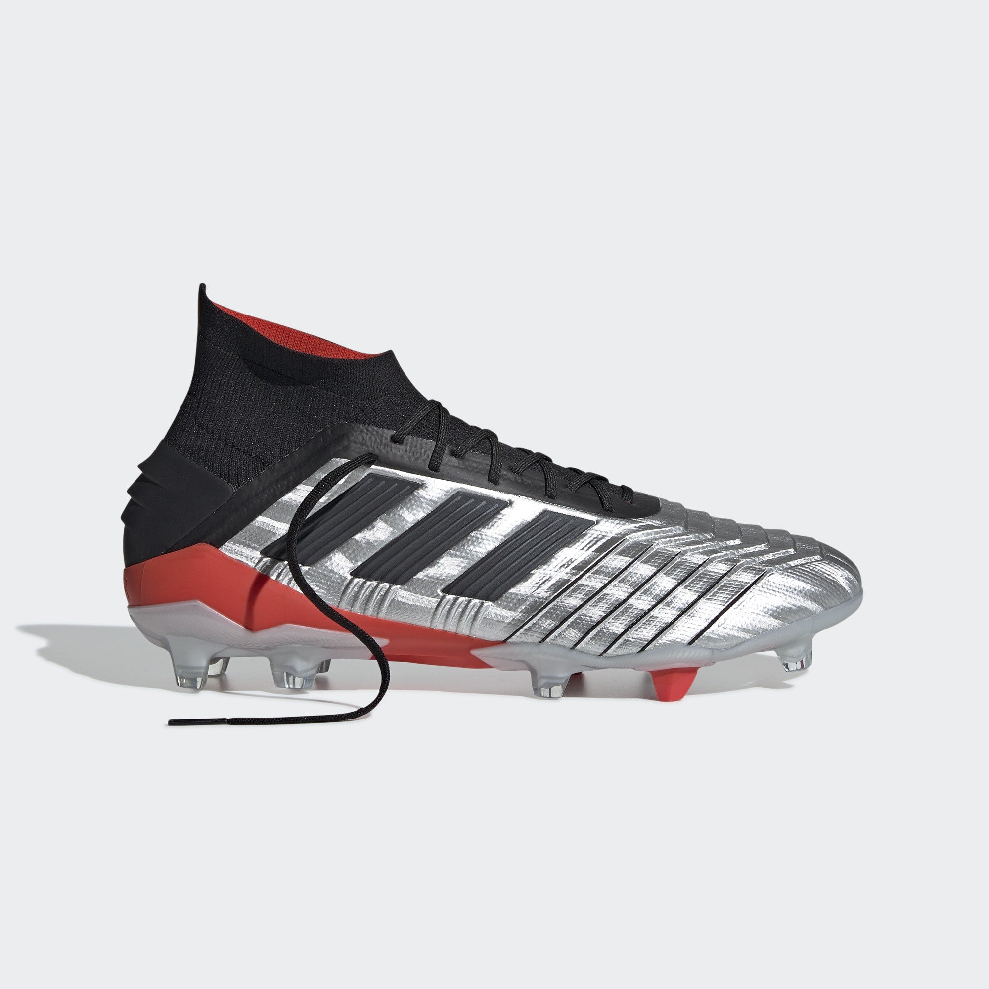 Predator 19.1 FG Men's Cleats - Silver Met/Core Black