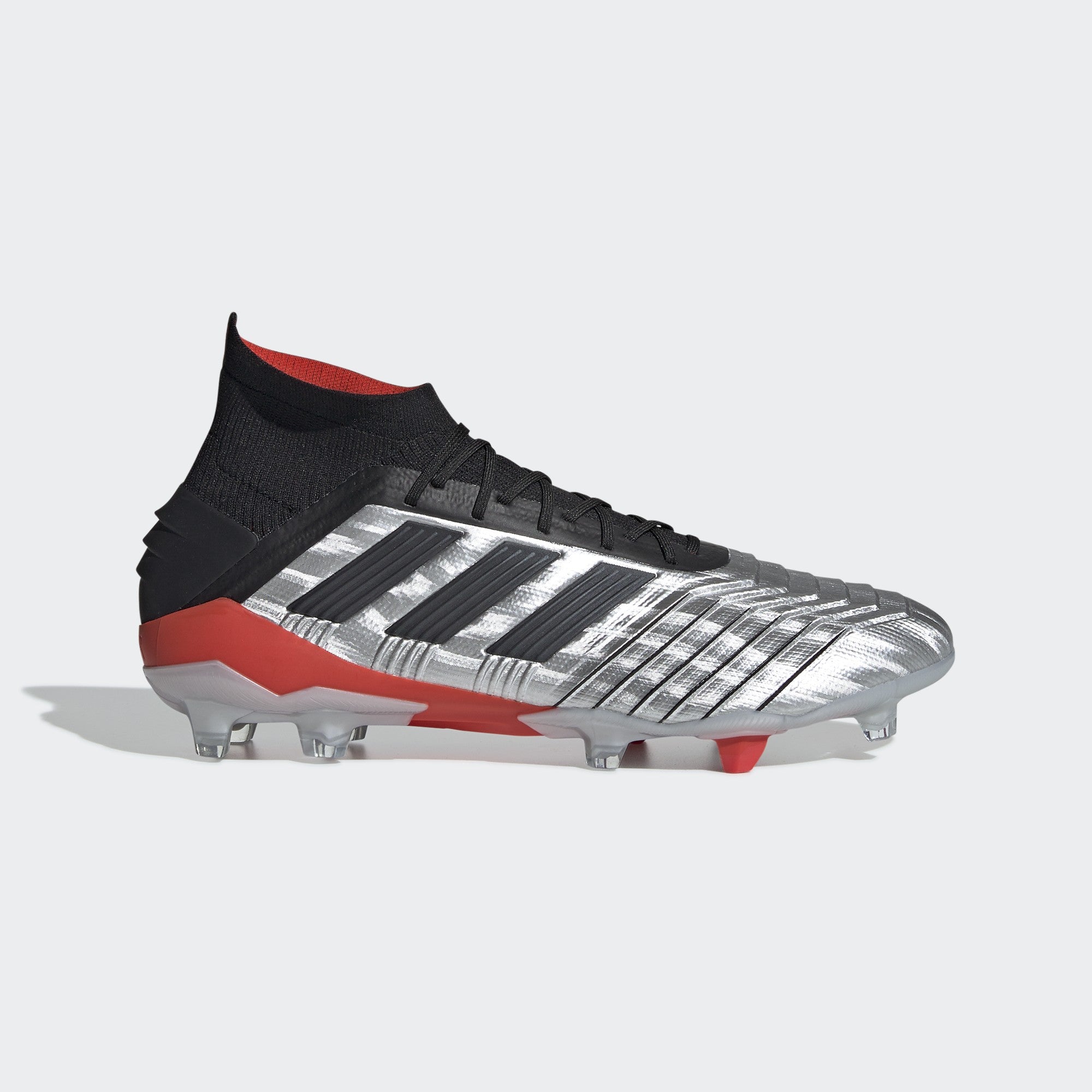 Predator 19.1 FG Men's Cleats - Silver Met/Core Black