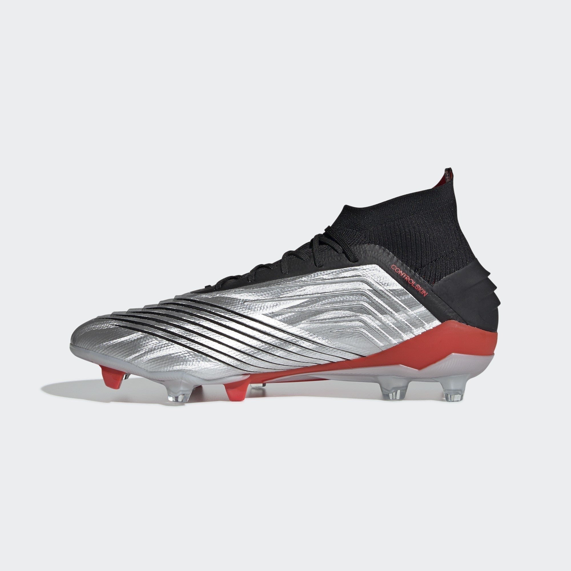 Predator 19.1 FG Men's Cleats - Silver Met/Core Black