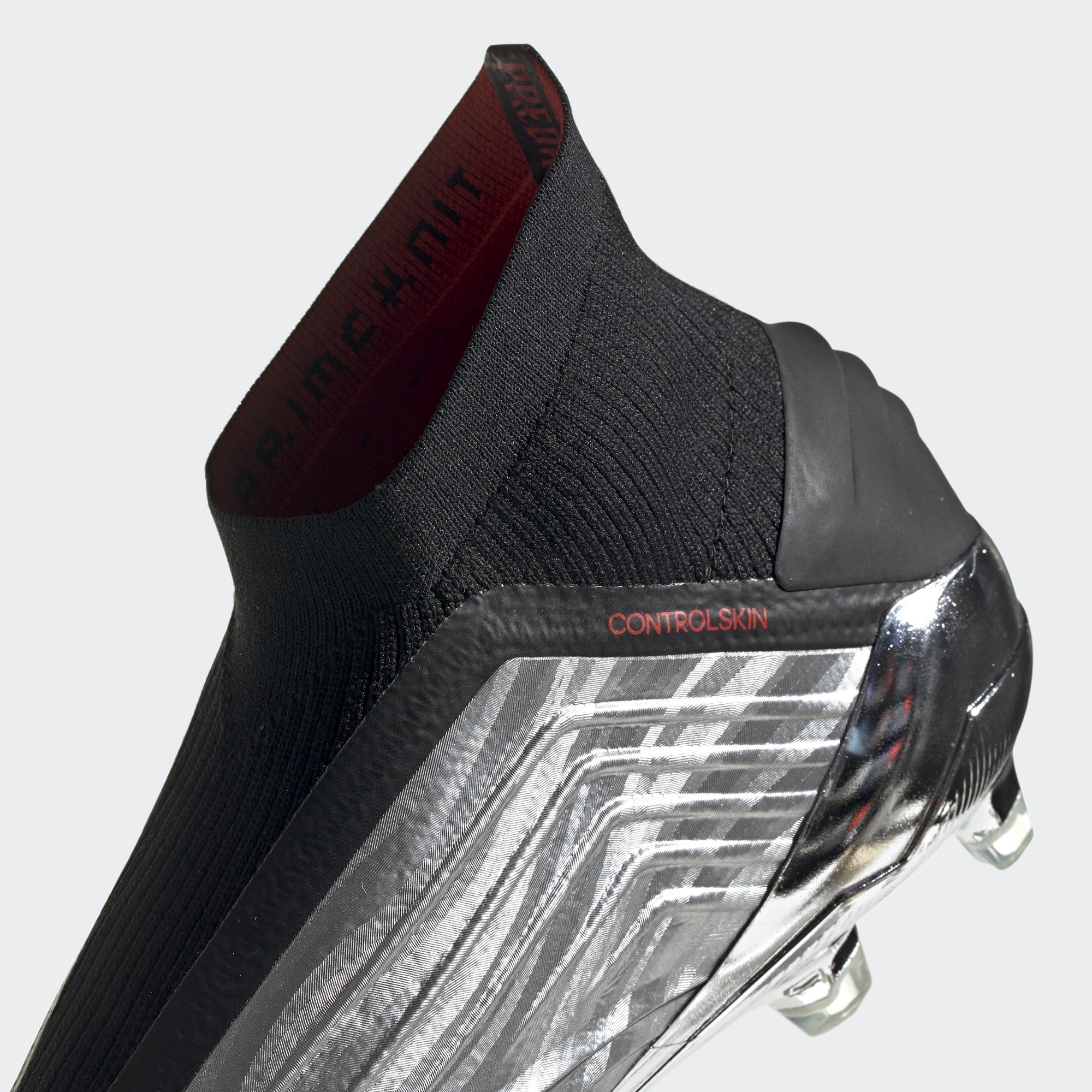 Predator 19+ Firm Ground Soccer Cleats - Silver Metallic/Core Black - F35611-ADIDAS by Adidas | Available at Niky's Sports