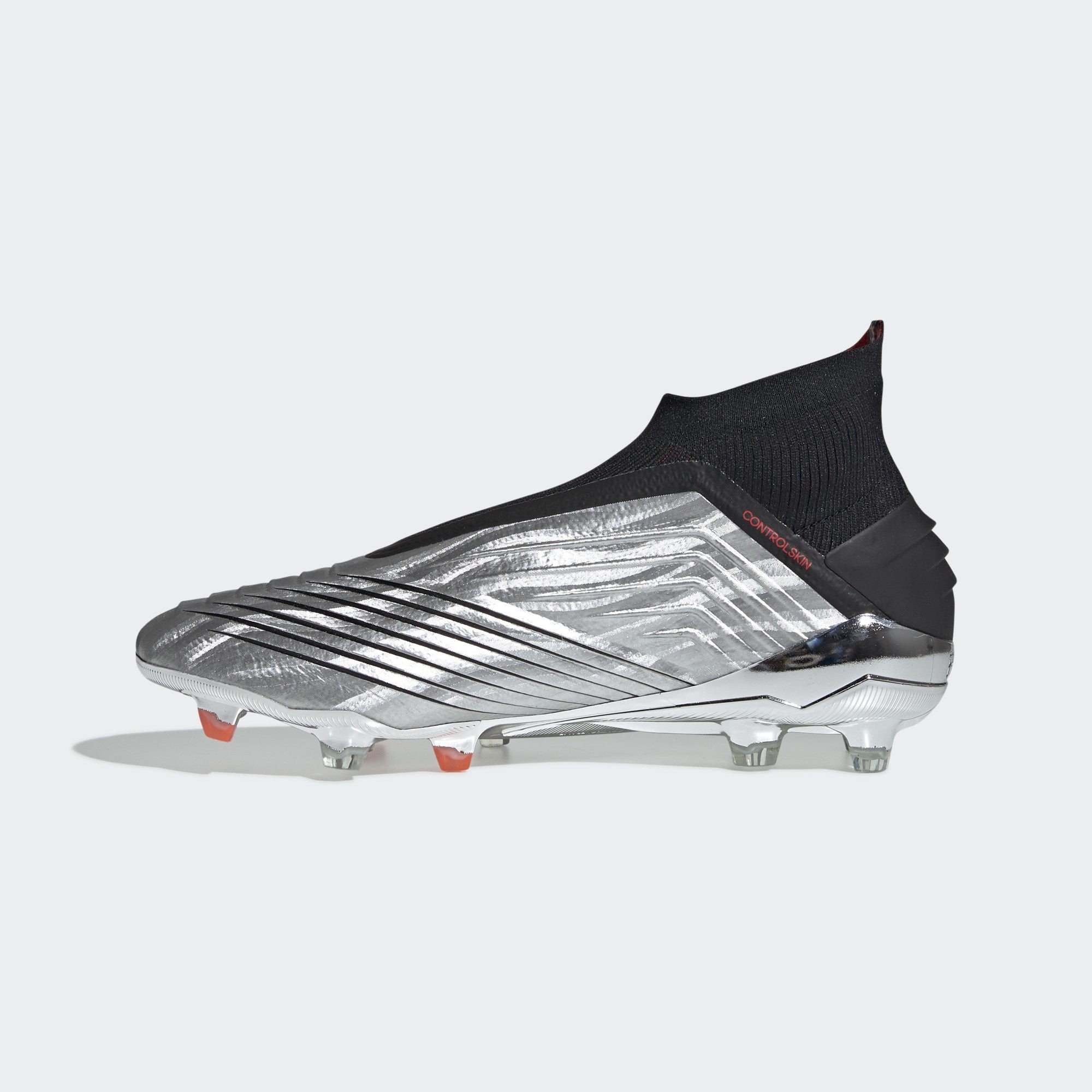 Predator 19+ Firm Ground Soccer Cleats - Silver Metallic/Core Black - F35611-ADIDAS by Adidas | Available at Niky's Sports