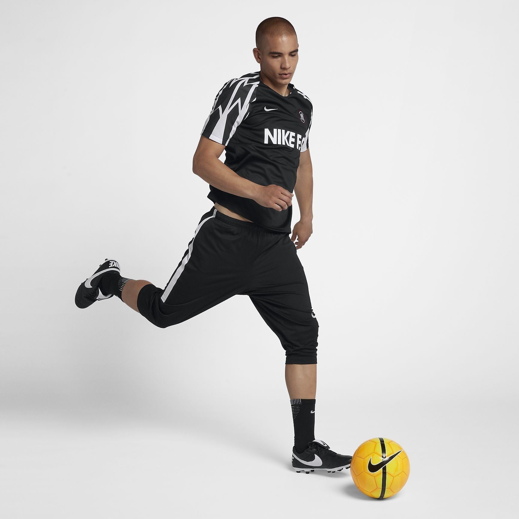 Nike F.C. Home Soccer Jersey - Black/White/White - AA8128-010-NIKE by Nike | Available at Niky's Sports