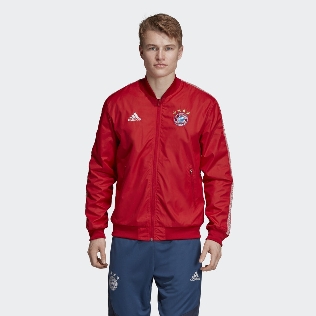 Men's FC Bayern Anthem Jacket - True Red/White