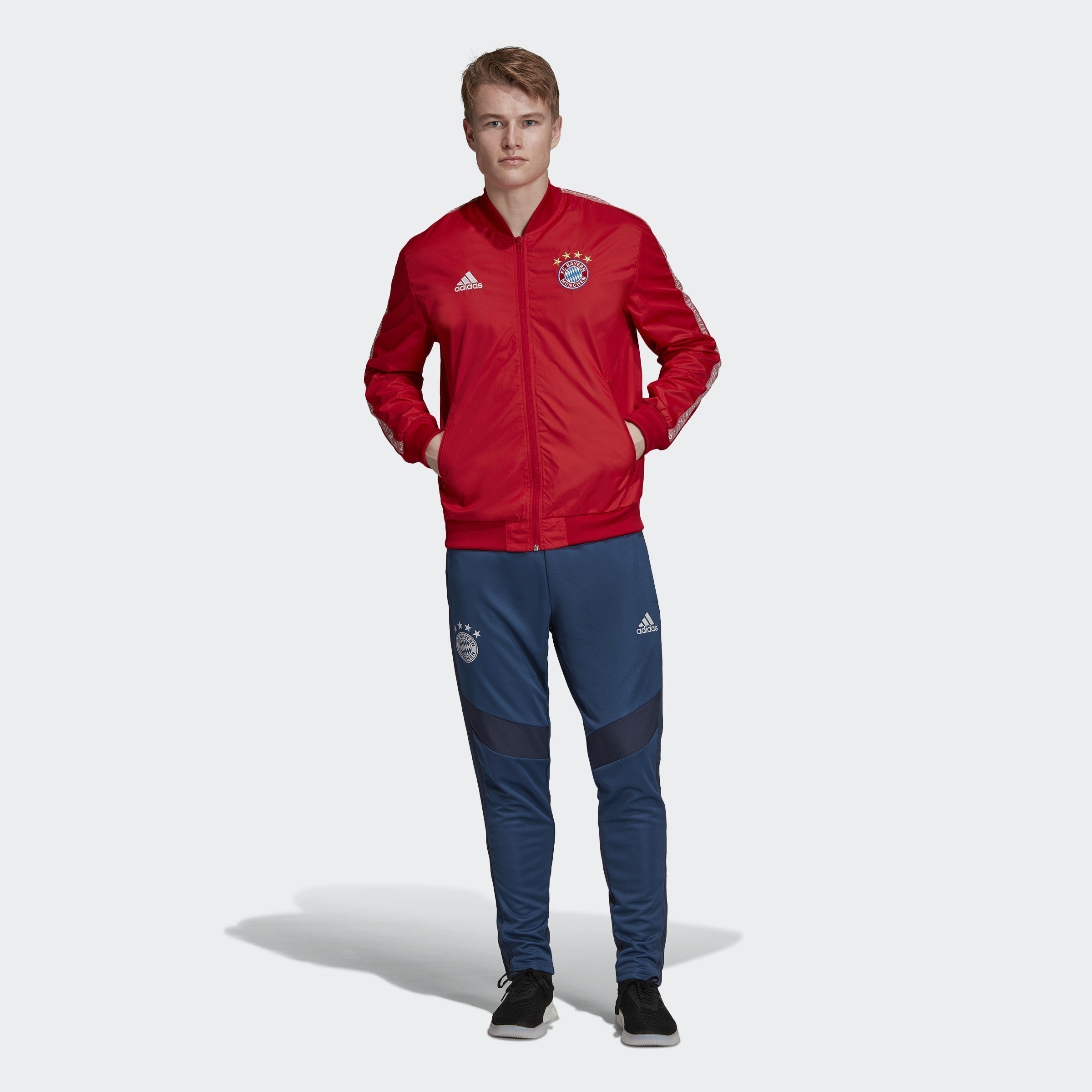 Men's FC Bayern Anthem Jacket - True Red/White