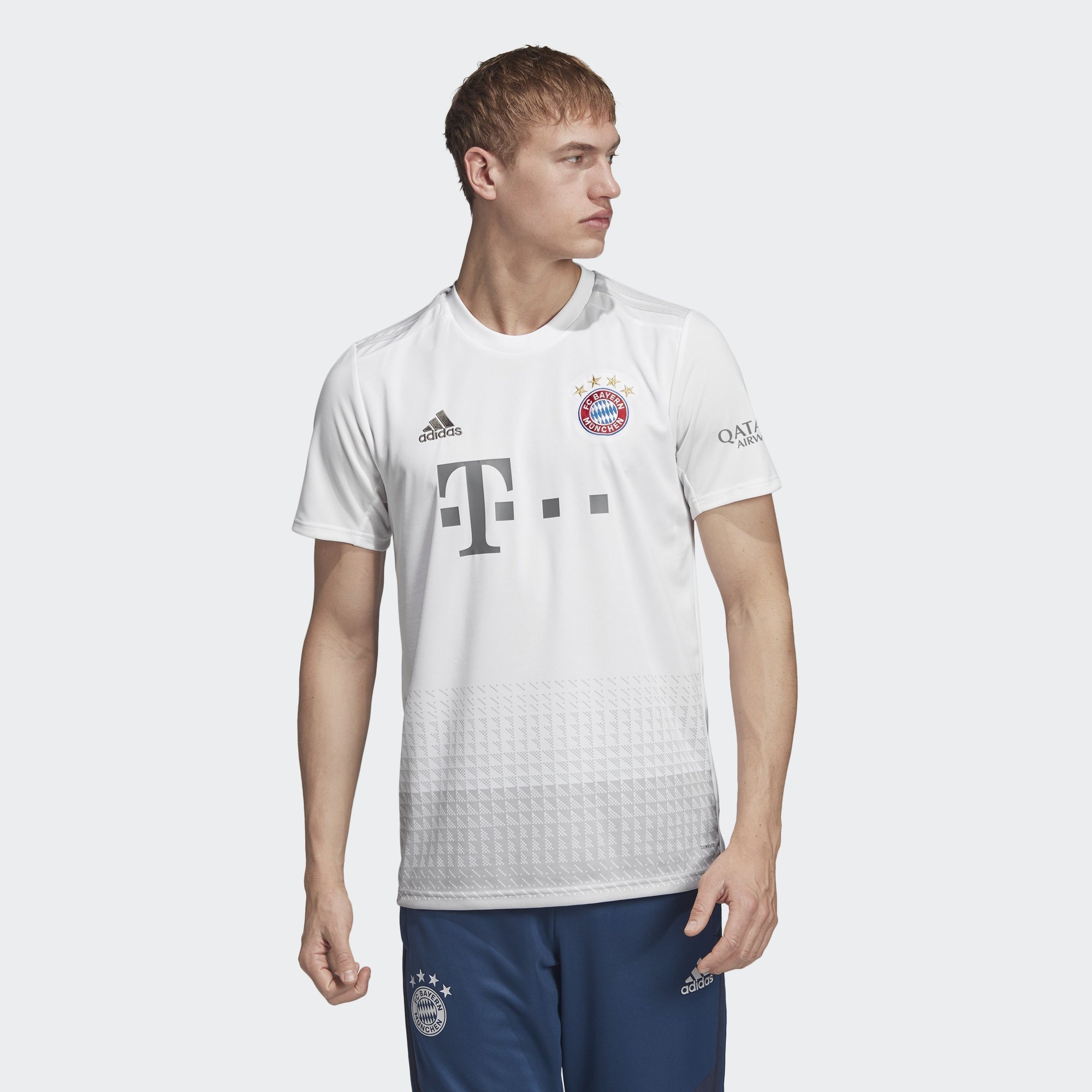 Men's FC Bayern 19/20 Away Stadium Jersey - White