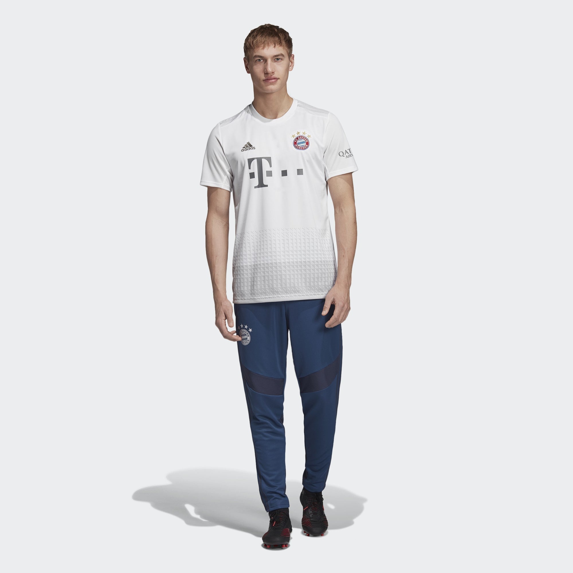 Men's FC Bayern 19/20 Away Stadium Jersey - White