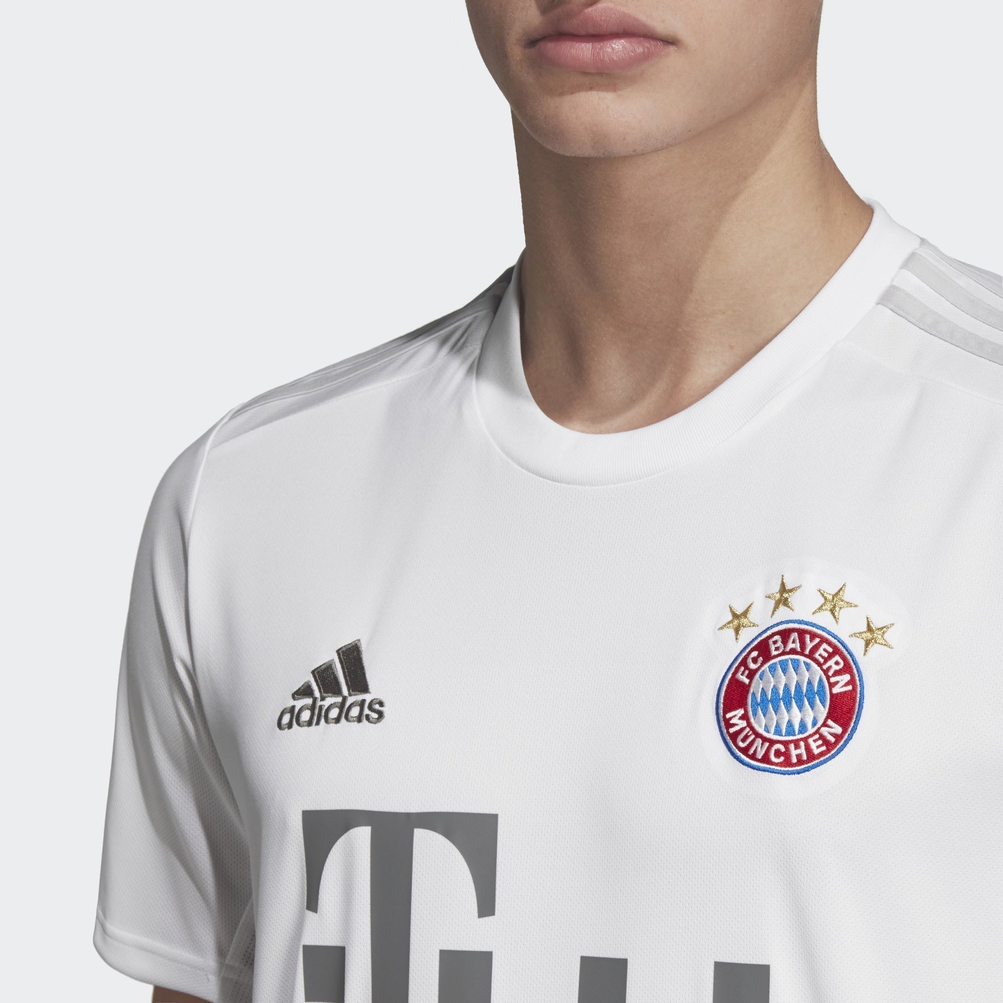 Men's FC Bayern 19/20 Away Stadium Jersey - White