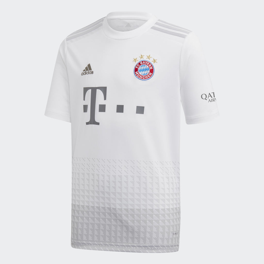 Kid's FC Bayern 19/20 Away Stadium Jersey - White - DX9264-ADIDAS by Adidas | Available at Niky's Sports