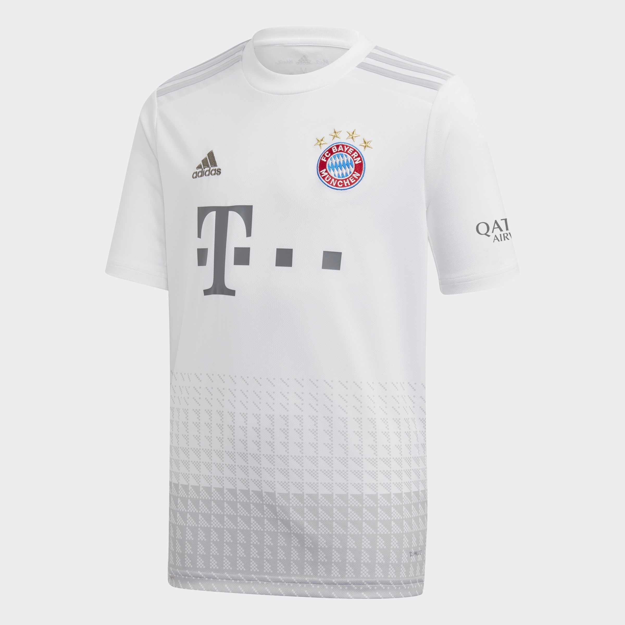 Kid's FC Bayern 19/20 Away Stadium Jersey - White