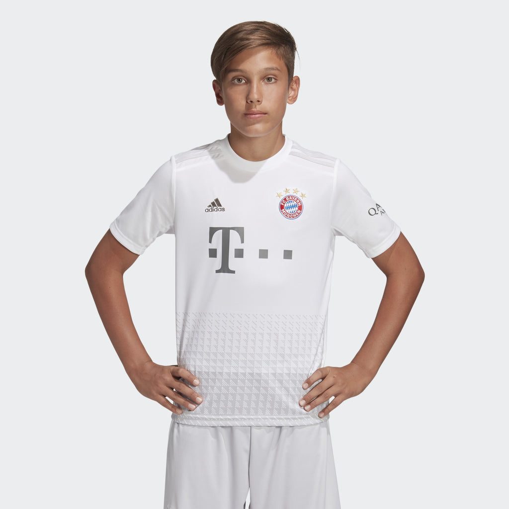 Kid's FC Bayern 19/20 Away Stadium Jersey - White - DX9264-ADIDAS by Adidas | Available at Niky's Sports