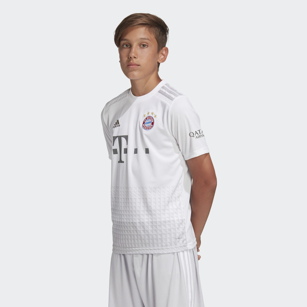 Kid's FC Bayern 19/20 Away Stadium Jersey - White - DX9264-ADIDAS by Adidas | Available at Niky's Sports