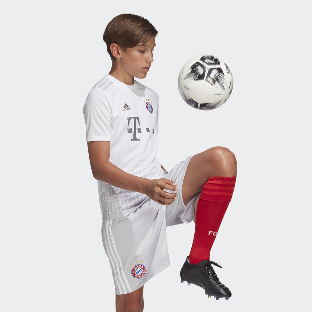 Kid's FC Bayern 19/20 Away Stadium Jersey - White - DX9264-ADIDAS by Adidas | Available at Niky's Sports