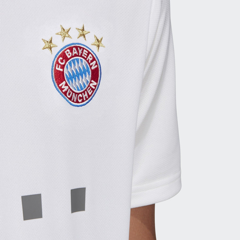 Kid's FC Bayern 19/20 Away Stadium Jersey - White - DX9264-ADIDAS by Adidas | Available at Niky's Sports