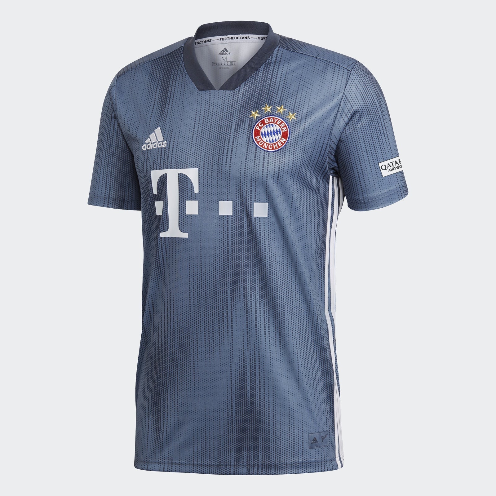 Men's FC Bayern 18/19 Third Jersey - Steel/Blue/White - DP5449-ADIDAS by Adidas | Available at Niky's Sports