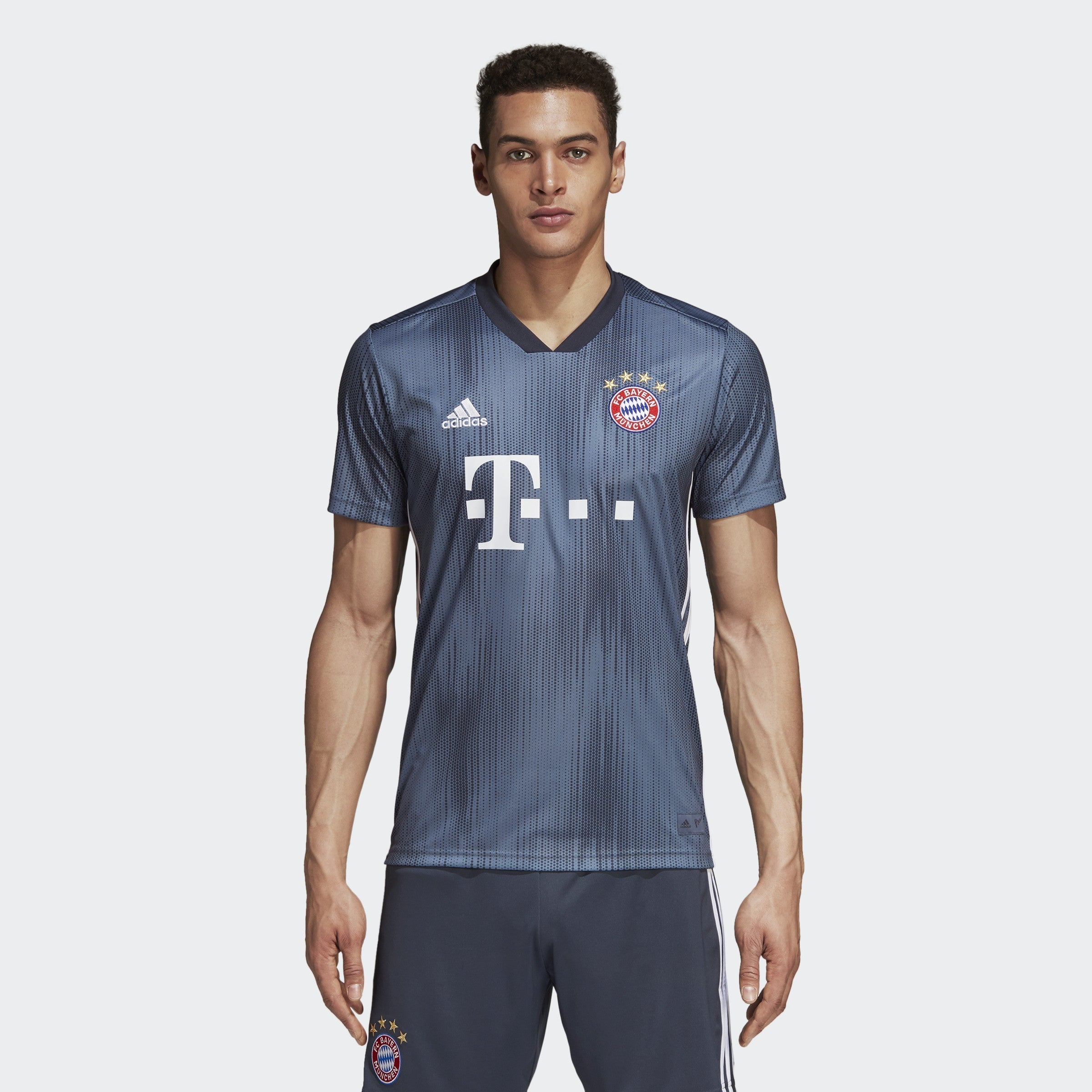 Men's FC Bayern 18/19 Third Jersey - Steel/Blue/White