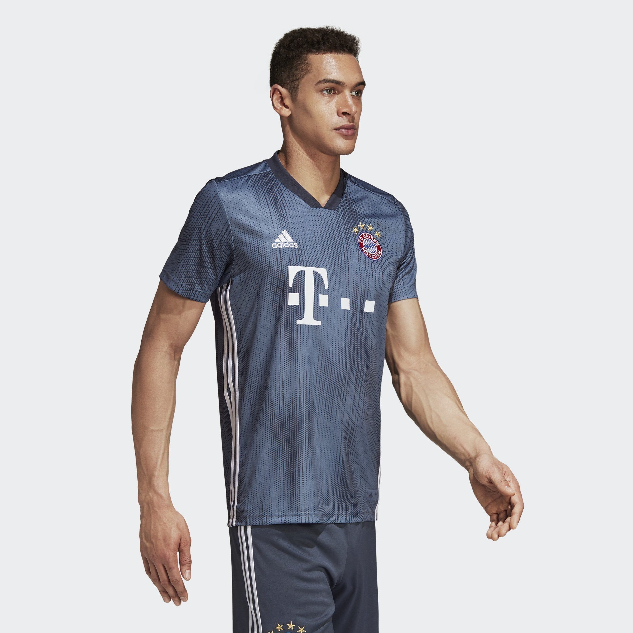 Men's FC Bayern 18/19 Third Jersey - Steel/Blue/White - DP5449-ADIDAS by Adidas | Available at Niky's Sports