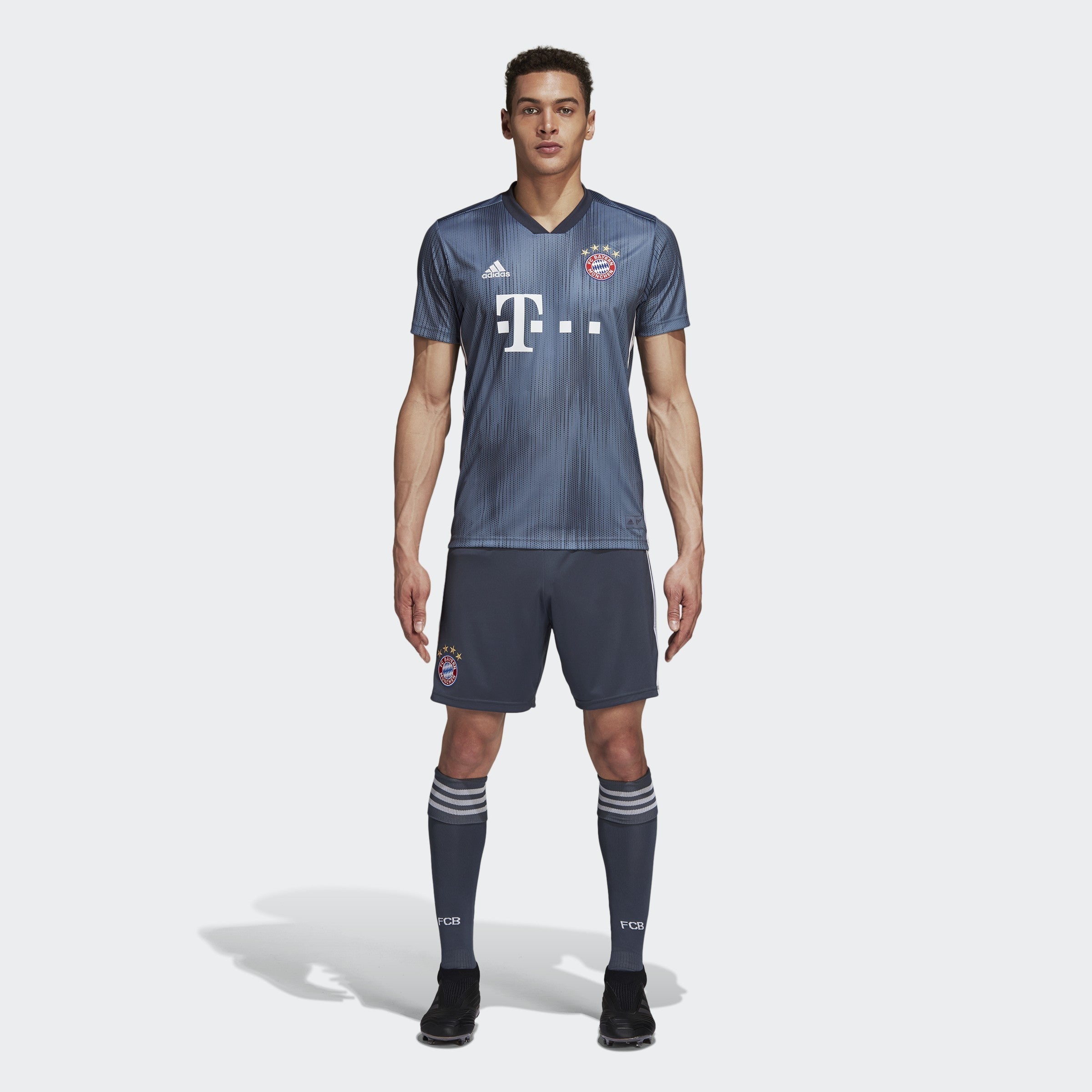 Men's FC Bayern 18/19 Third Jersey - Steel/Blue/White - DP5449-ADIDAS by Adidas | Available at Niky's Sports