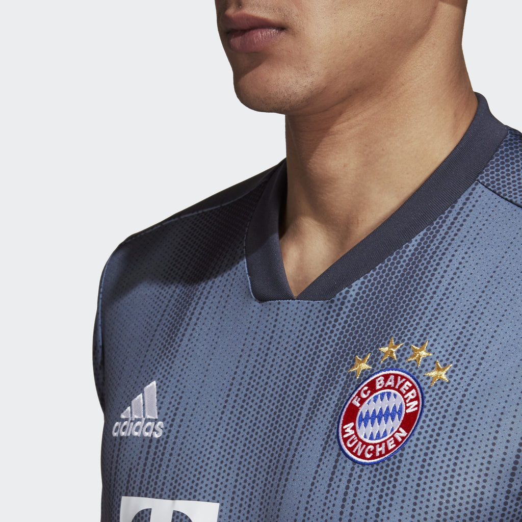 Men's FC Bayern 18/19 Third Jersey - Steel/Blue/White - DP5449-ADIDAS by Adidas | Available at Niky's Sports
