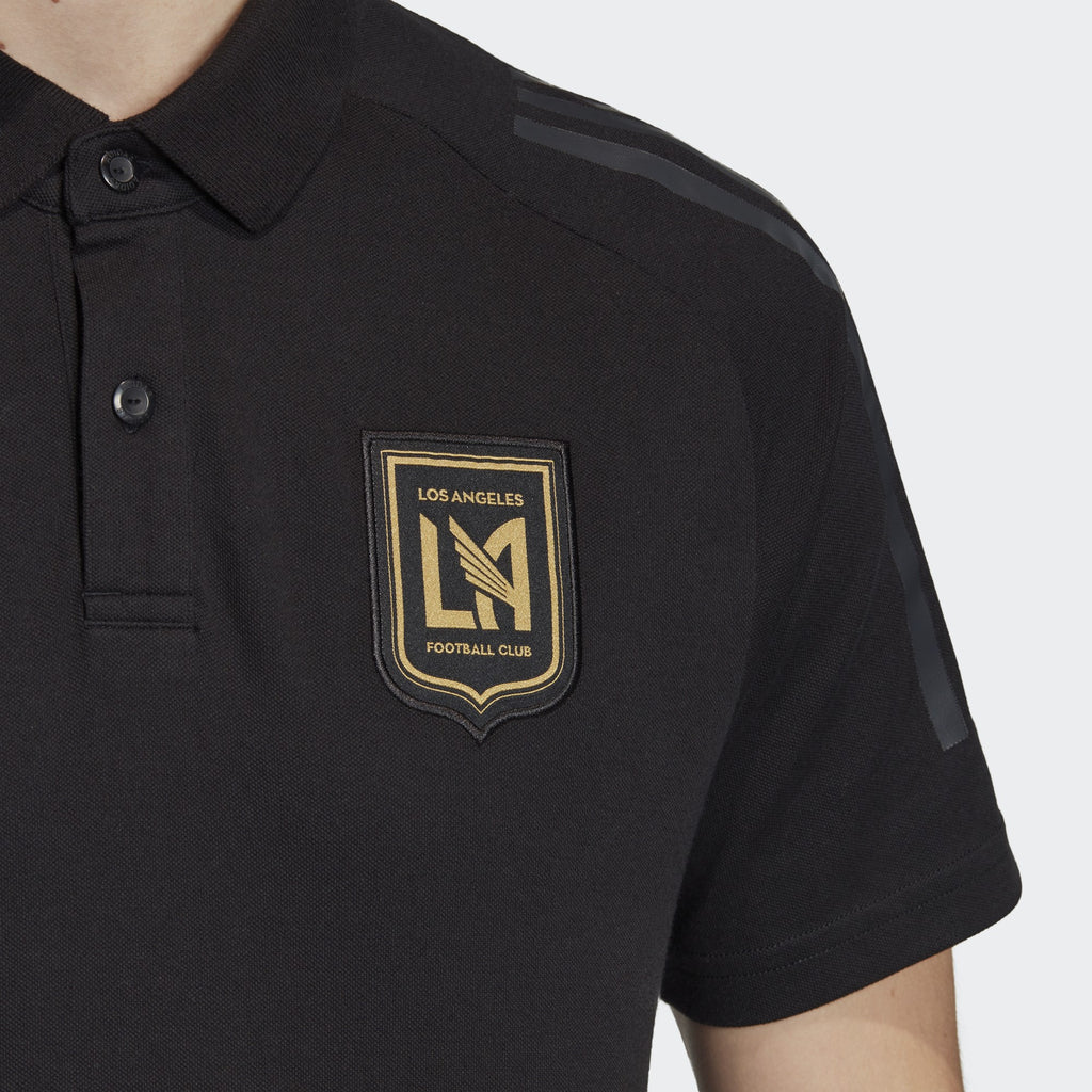 Men's LAFC Polo Black - FI1718-ADIDAS by Adidas | Available at Niky's Sports