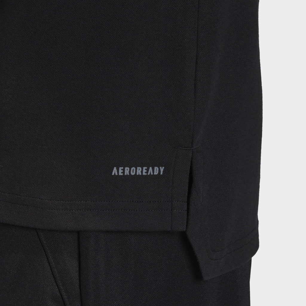 Men's LAFC Polo Black - FI1718-ADIDAS by Adidas | Available at Niky's Sports