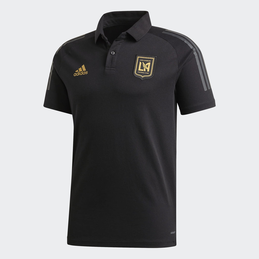Men's LAFC Polo Black - FI1718-ADIDAS by Adidas | Available at Niky's Sports