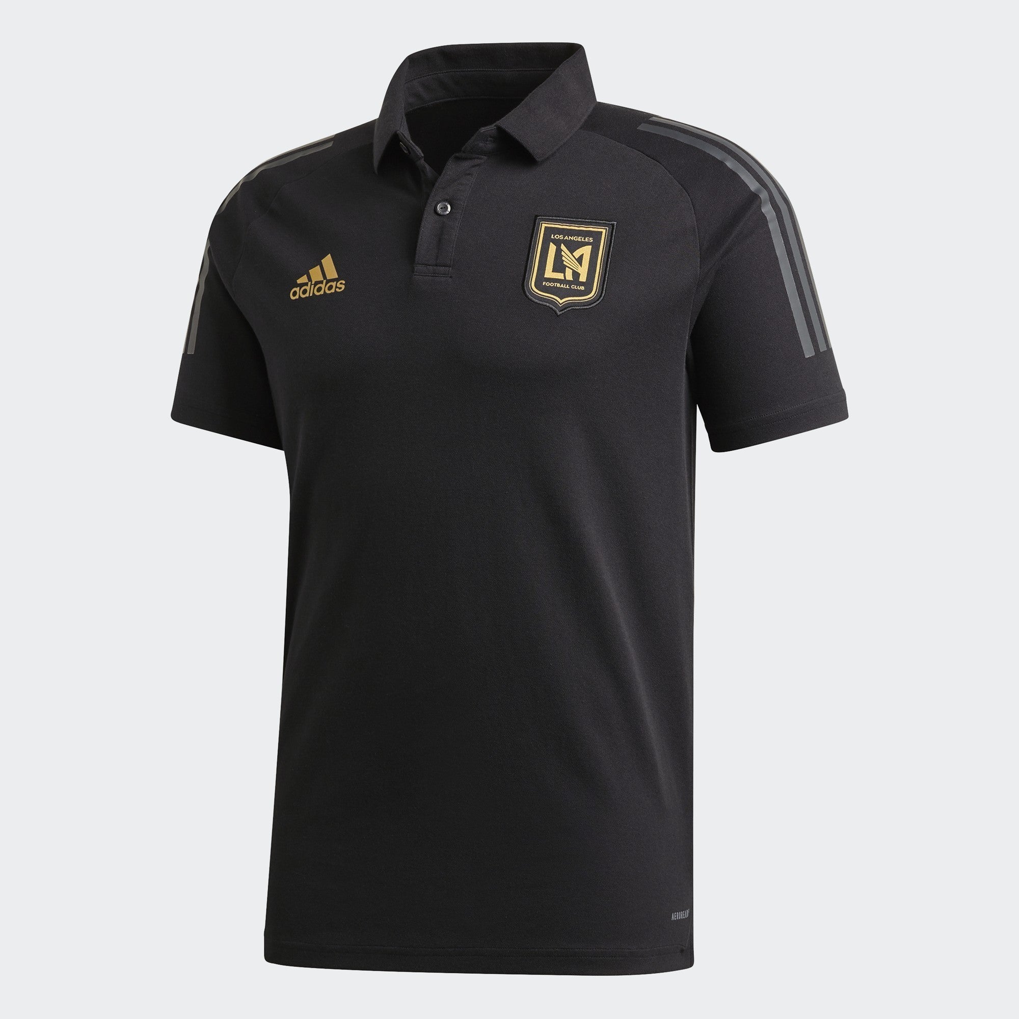 Men's LAFC Polo Black - FI1718-ADIDAS by Adidas | Available at Niky's Sports