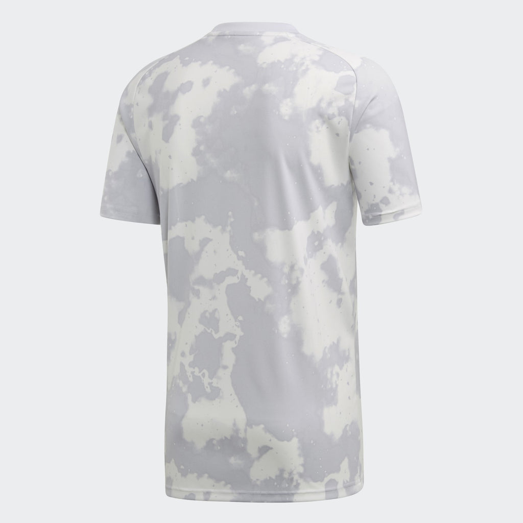Men's Real Madrid Pre-Match Jersey - Grey/White - FL7865-ADIDAS by Adidas | Available at Niky's Sports