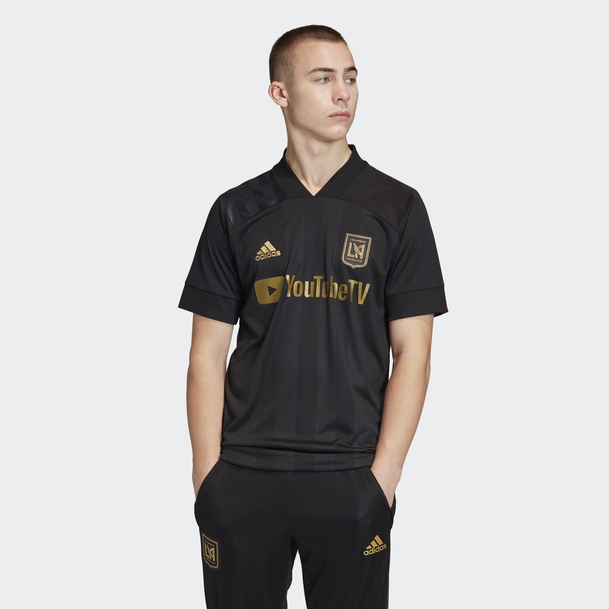 Men's LAFC Home Authentic Jersey 20/21 - FL9602-ADIDAS by Adidas | Available at Niky's Sports