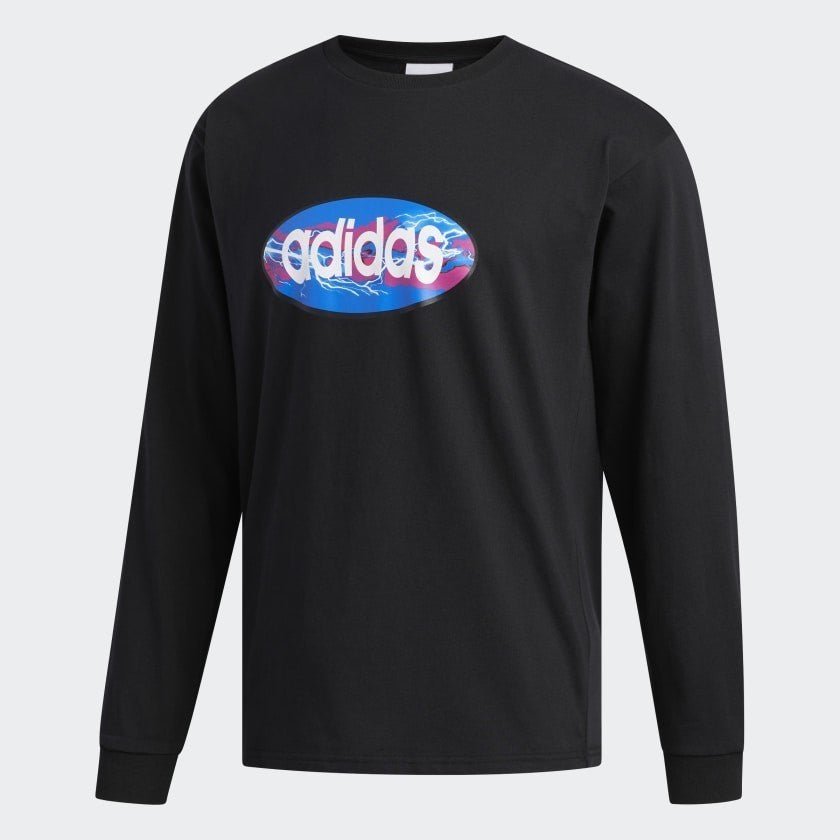 Ovalo Tee - Black - FM1440-ADIDAS by Adidas | Available at Niky's Sports