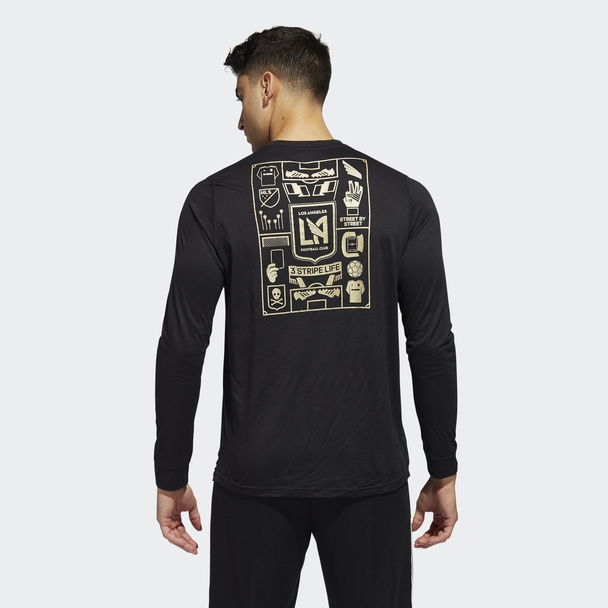 LAFC Long Sleeve Creator Tee - FM8917-ADIDAS by Adidas | Available at Niky's Sports