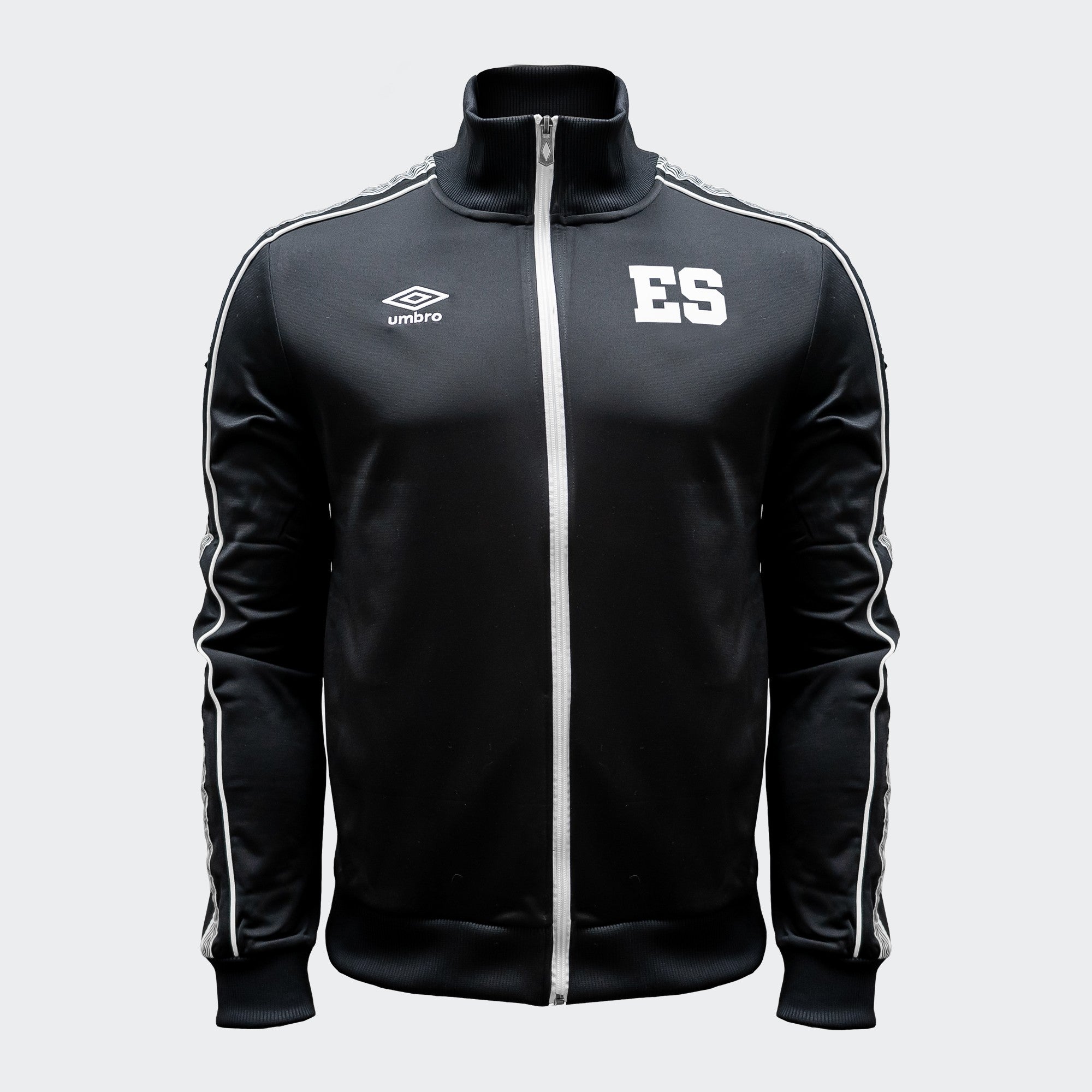 Men's Classic El Salvador Jacket - Black/White - UUM1UAPT-UAU-UMBRO by Umbro | Available at Niky's Sports