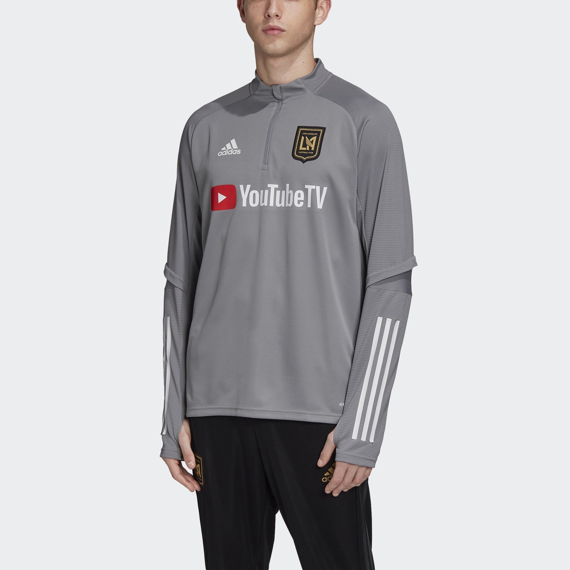 LAFC Long Sleeve Training Top - FS7071-ADIDAS by Adidas | Available at Niky's Sports