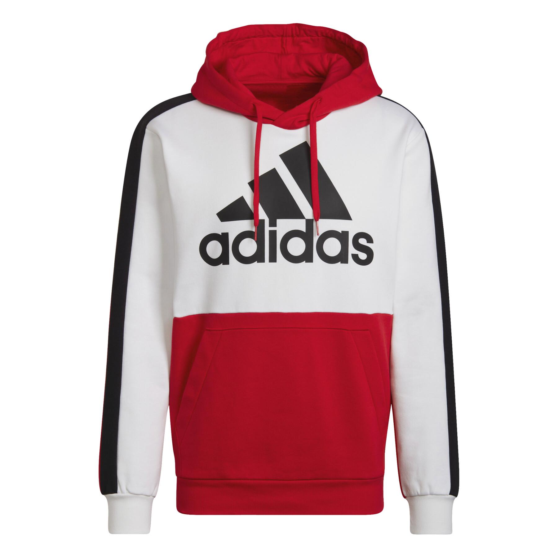 ESSENTIALS COLORBLOCK FLEECE HOODIE - HE4323-ADIDAS by adidas | Available at Niky's Sports