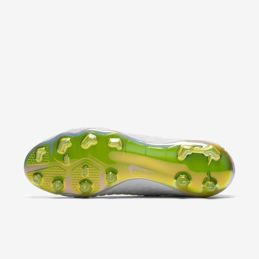 Hypervenom III Elite DF/FG Soccer Cleats - White/Volt/Grey - AJ3803-107-NIKE by Nike | Available at Niky's Sports