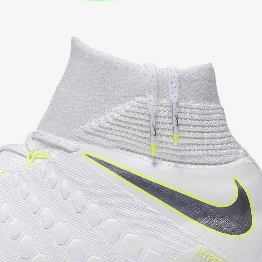 Hypervenom III Elite DF/FG Soccer Cleats - White/Volt/Grey - AJ3803-107-NIKE by Nike | Available at Niky's Sports