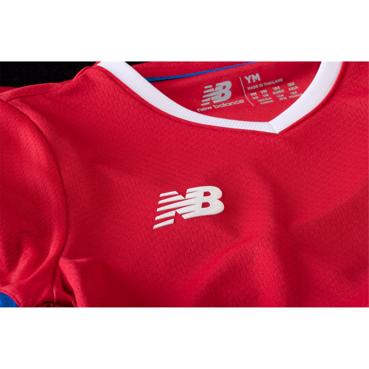 New Balance Costa Rica Home Soccer Jersey Youth WC22 - JT231540-HME-NEW BALANCE by New Balance | Available at Niky's Sports