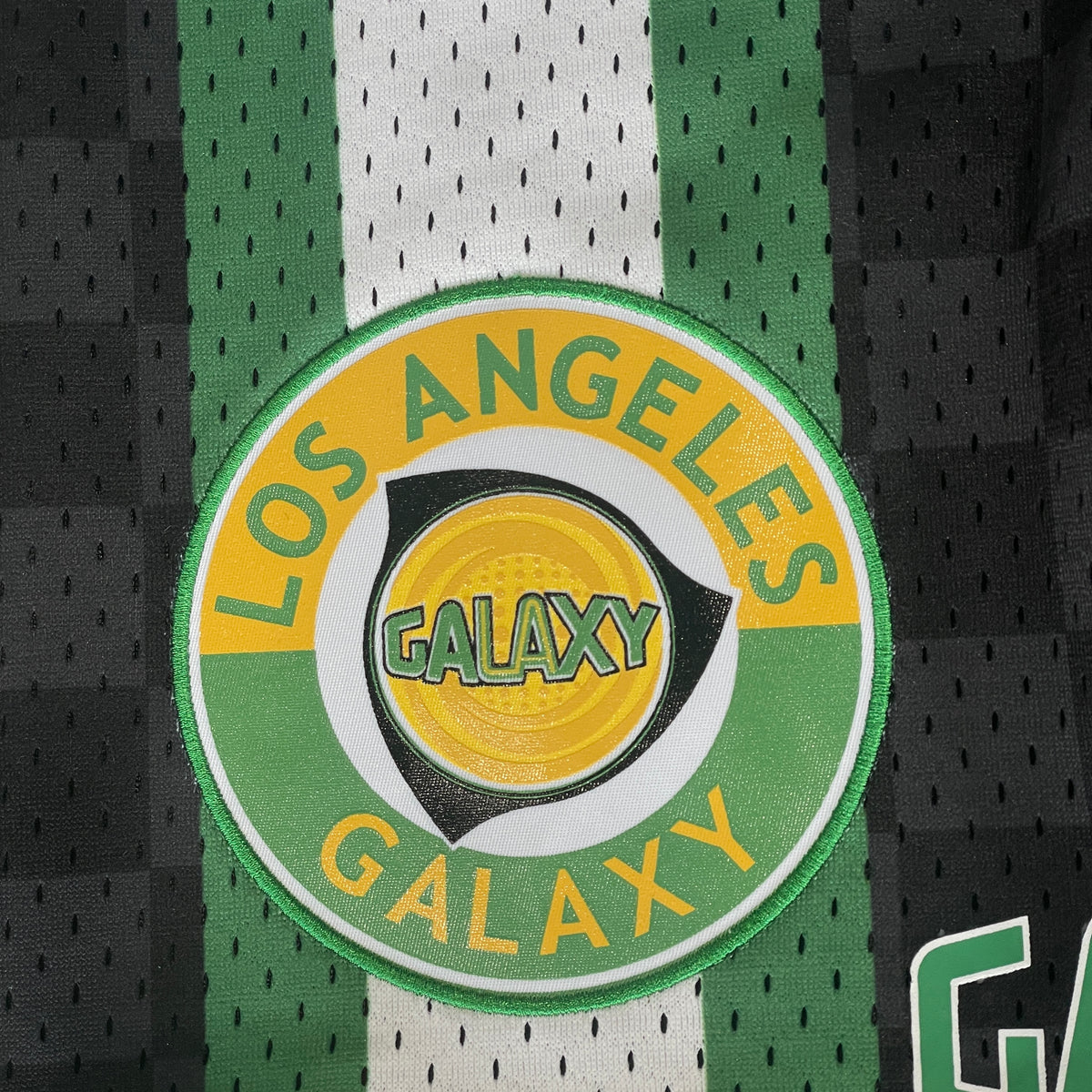 Mitchell & Ness LA Galaxy Mesh Short - PSHR5128-LAGYYPPPBLC-MITCHELL & NESS by Mitchell & Ness | Available at Niky's Sports
