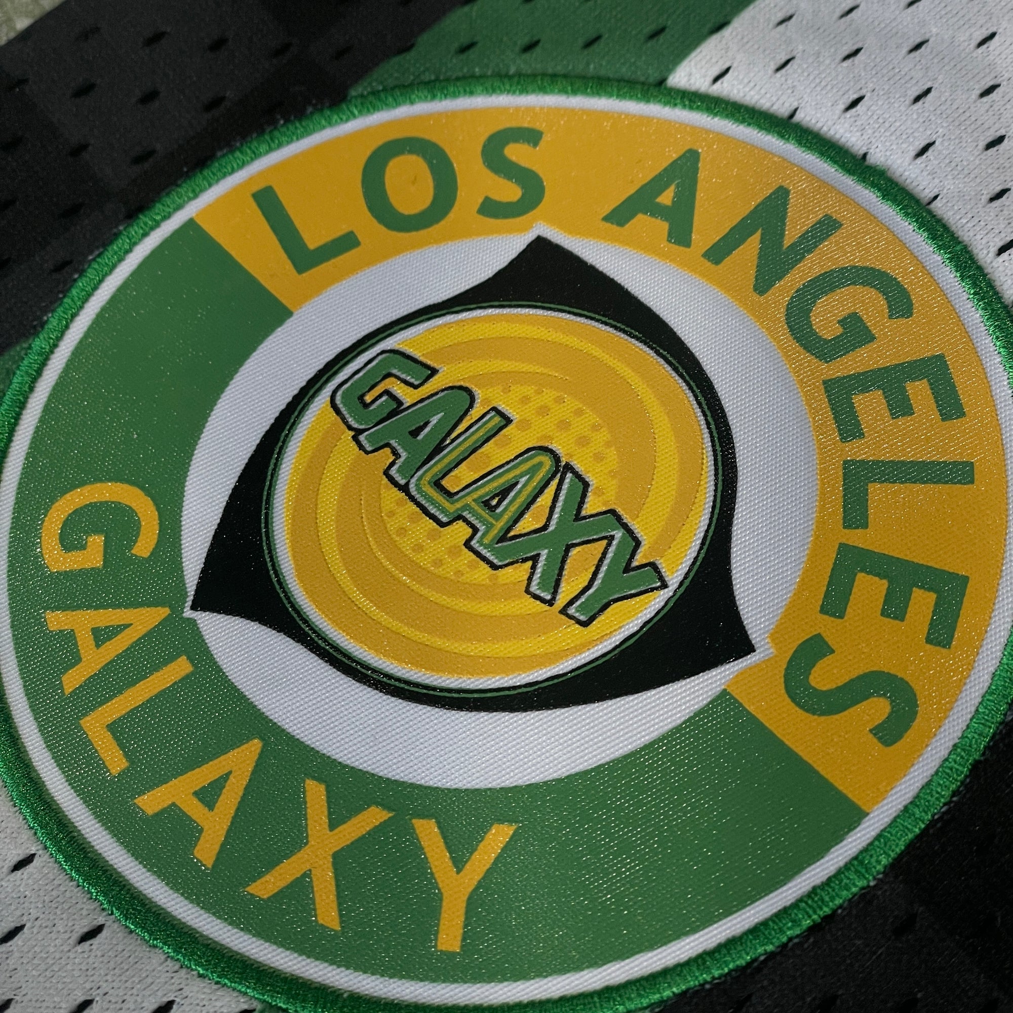 Mitchell & Ness LA Galaxy Mesh Short - PSHR5128-LAGYYPPPBLC-MITCHELL & NESS by Mitchell & Ness | Available at Niky's Sports