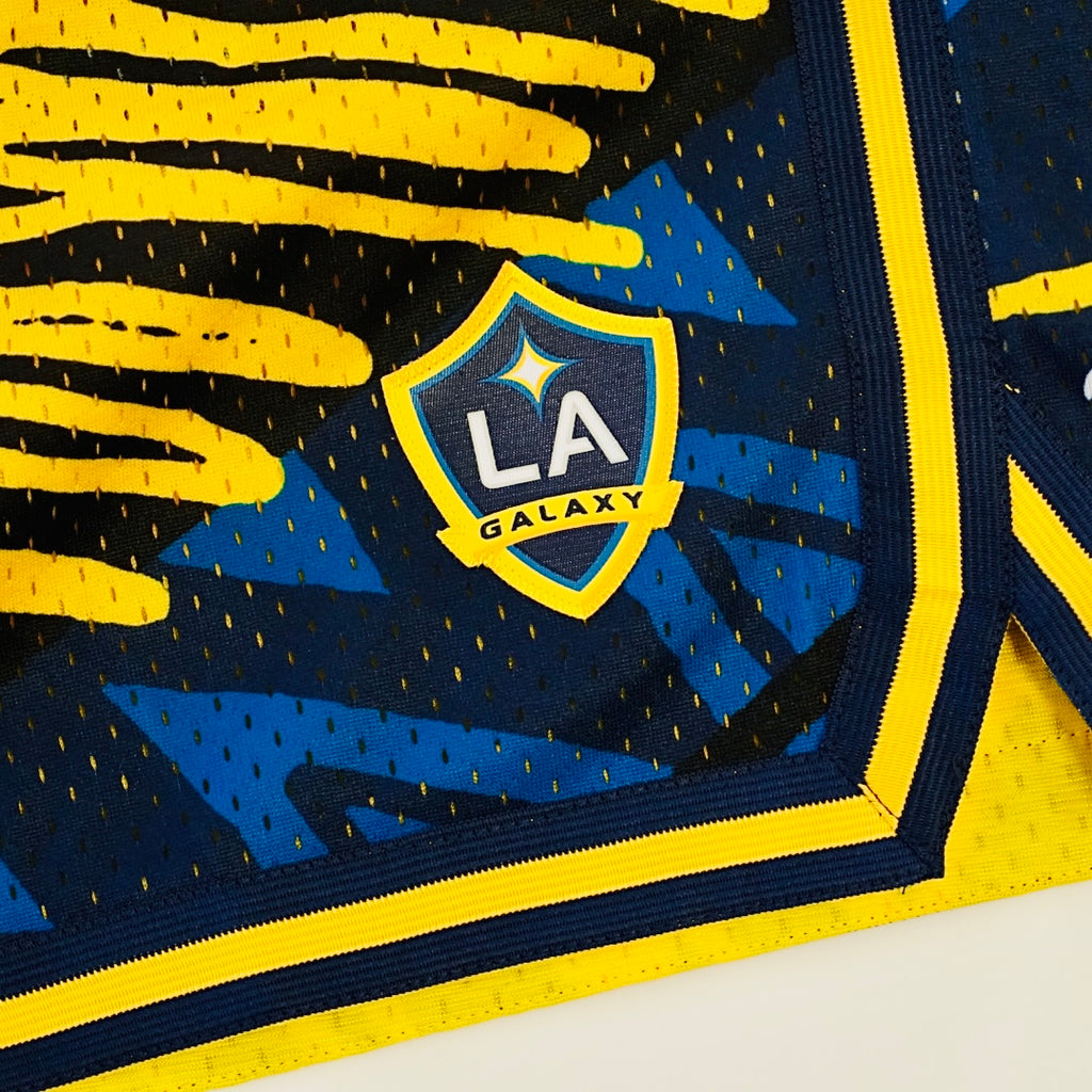 Mitchel & Ness LA Galaxy Pattern Short Men’s - PSHR5599-LAGYYPPPBLY-MITCHELL & NESS by Mitchell & Ness | Available at Niky's Sports