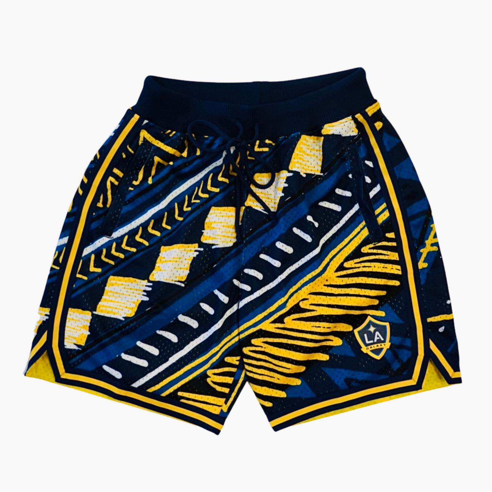 Mitchel & Ness LA Galaxy Pattern Short Men’s - PSHR5599-LAGYYPPPBLY-MITCHELL & NESS by Mitchell & Ness | Available at Niky's Sports