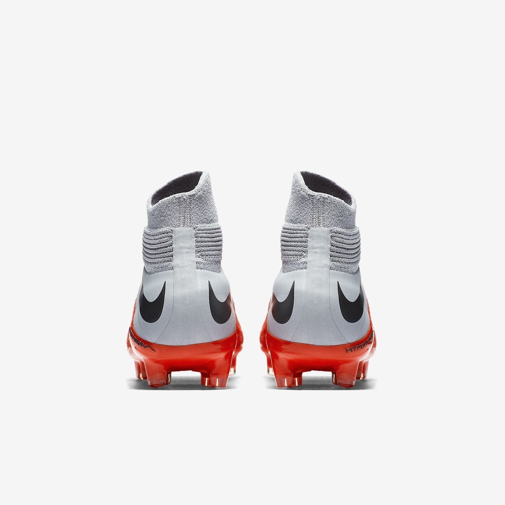 Kid's Hypervenom 3 Elite DF FG Soccer Cleats - Crimson/Grey/Silver