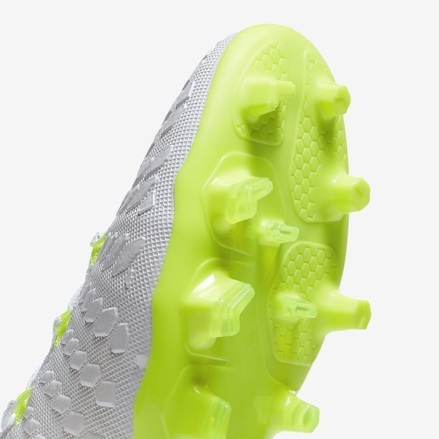 Kid's Hypervenom III Elite Dynamic Fit FG Soccer Cleats - White/Volt/Grey - AJ3791-107-NIKE by Nike | Available at Niky's Sports
