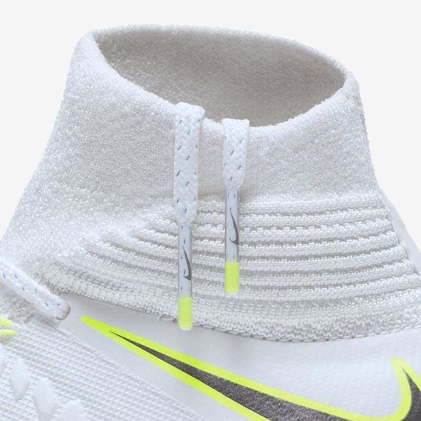 Kid's Hypervenom III Elite Dynamic Fit FG Soccer Cleats - White/Volt/Grey - AJ3791-107-NIKE by Nike | Available at Niky's Sports