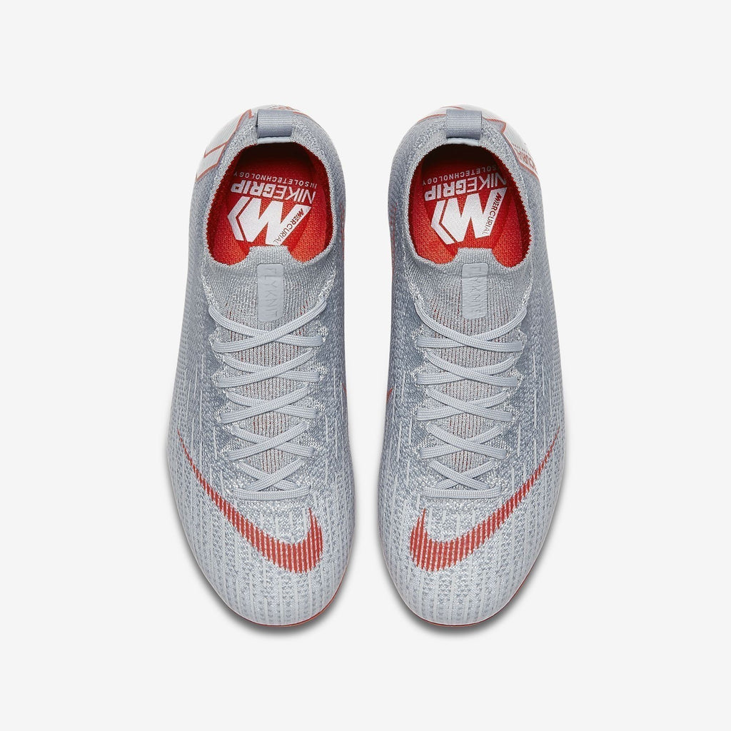 Kid's Superfly 360 Elite FG Soccer Cleats - Grey/Platinum/Silver - AH7340-060-NIKE by Nike | Available at Niky's Sports