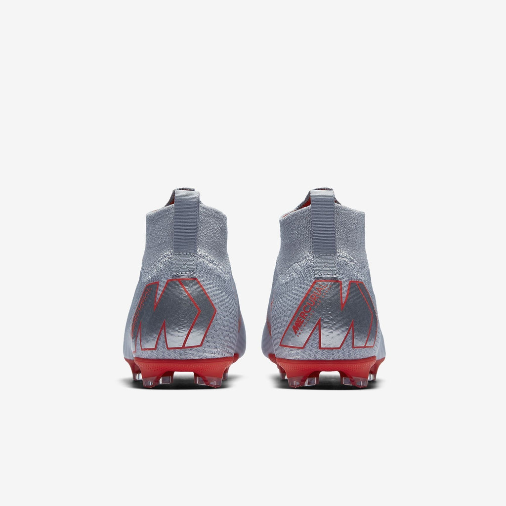 Kid's Superfly 360 Elite FG Soccer Cleats - Grey/Platinum/Silver - AH7340-060-NIKE by Nike | Available at Niky's Sports